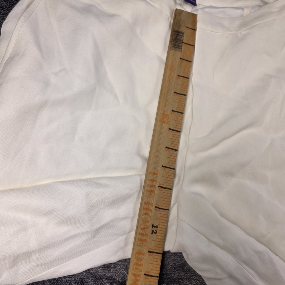 Ralph Lauren Purple Label Leora Linen Blend Pants Womens 10 White $1690 - Picture 10 of 12
